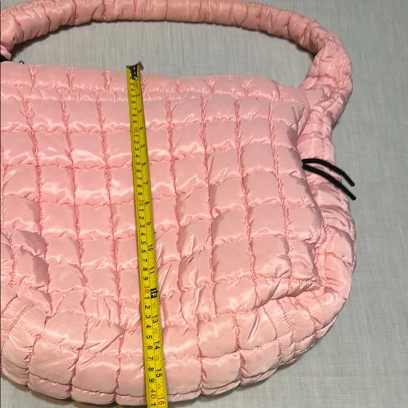 Katydid Oversized Pink Quilted Hobo Shoulder Bag - Picture 13 of 13